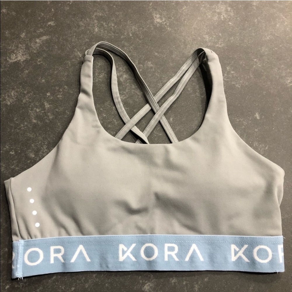 Kora (Acta) Power Sports Bra Grey/Blue M EUC